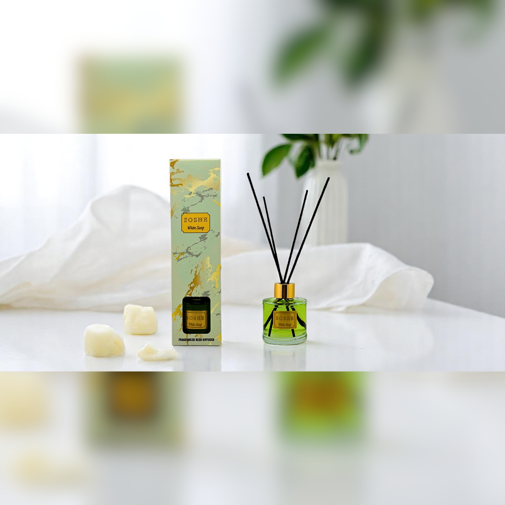 24 Savon blanc d’ambiance Parfum aux bâtonnets de bambou 80 ml – Image 3