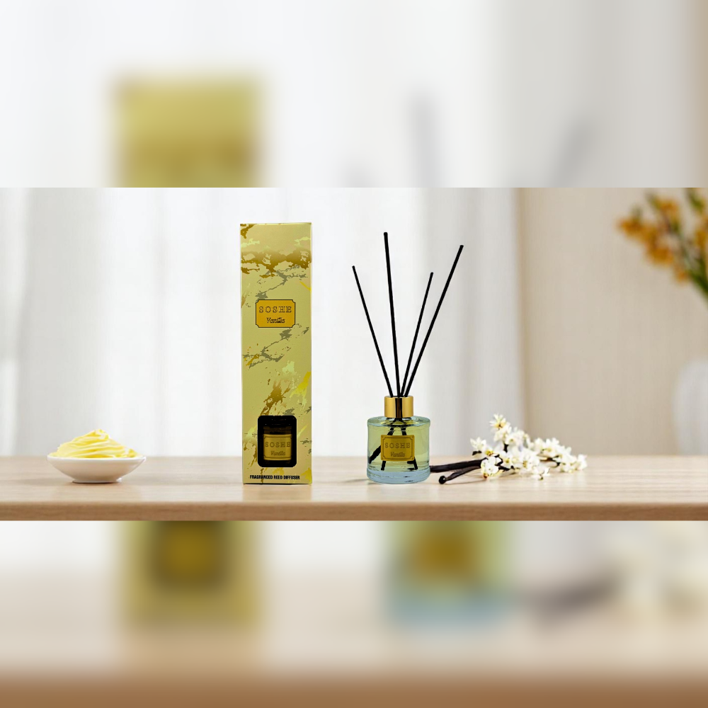 6 Room Vanilla Fragrance with Bamboo Sticks 80 ml - Image 3